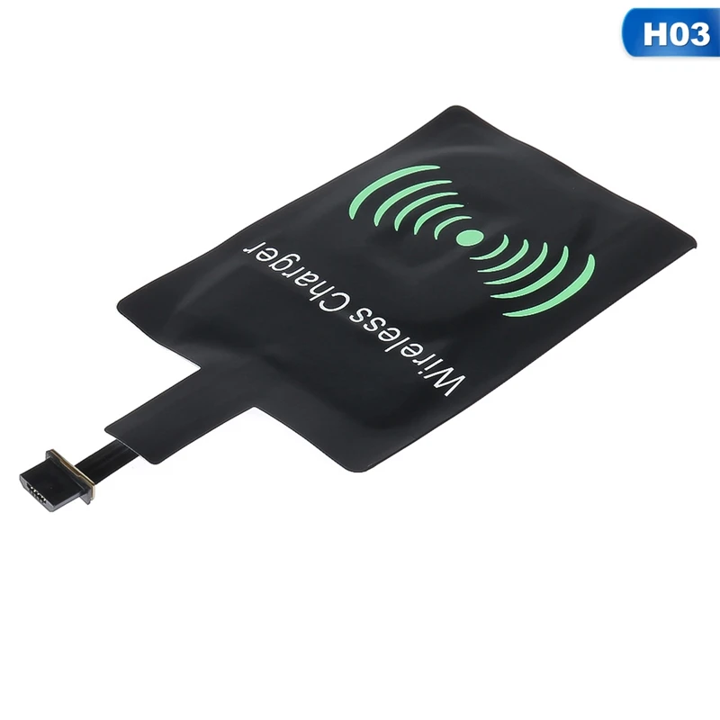 Универсальный Android Qi беспроводной зарядный приемник микро USB Беспроводное зарядное устройство приемный патч для телефонов MicroUSB для Iphone