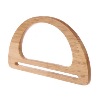 

Fashion 1 Pc Wooden Handles Replacement For Handmade Bag Handbags Purse Handle Frame Shopping Tote DIY Craft Bag Accessories