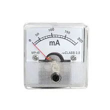 AC 0-200mA Analógico Atual Medidor de Painel Amperímetro MP-45 Fnymo