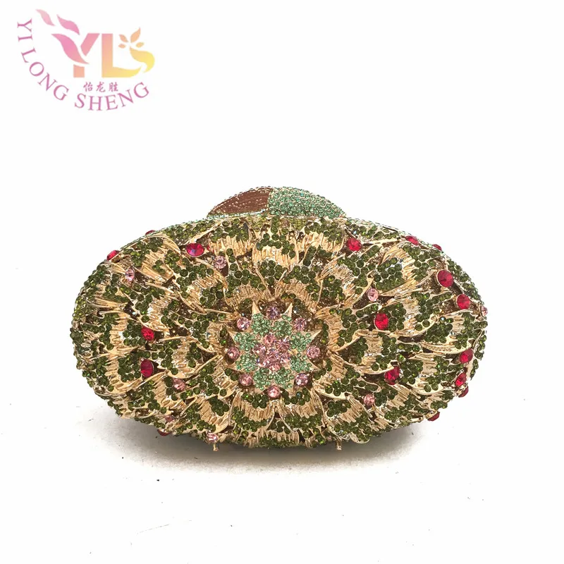 

Ladies Fashion Hand Bag Flower Design Crystal Fashion Lady Handbag 2017 NEW Designer Handbags Crossbody Bag YLS-F83