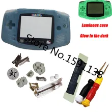 Новое поступление, 1 шт./партия, светящийся синий цвет, рисунок Kitty, линзы в темноте, светящийся корпус, чехол для GameboyAdvance, фосфоресцирующий корпус