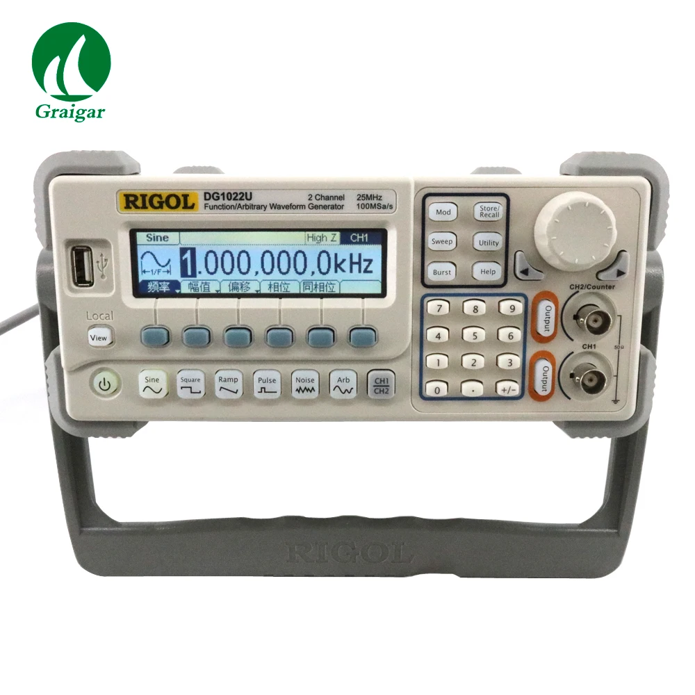RIGOL DG1022U функция генератор сигналов произвольной формы частота дискретизации 100