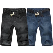 Men Big Size 42, 44, 46, 48,50, 52 Black Denim Shorts 5XL 6XL,7XL Plus Size Male Blue Jeans Shorts 8XL,9XL,10XL