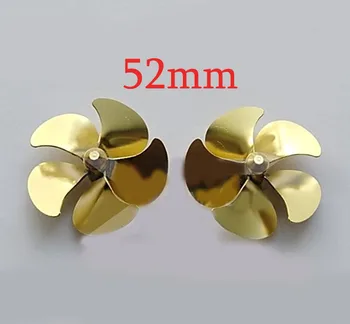 

1PC Marine Use Fully Immersed Propeller Diameter 52mm 5 Blades Paddle Aperture M4 CW/CCW Props DIY Spare Parts for RC Boat Model