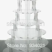 7 уровня в форме сердца прозрачный акрил свадебный торт стенд кекс Dispaly стенд свадебные украшения