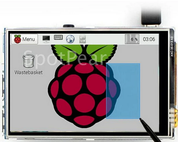 3,5 "ЖК TFT сенсорный экран дисплей с Стилус для Raspberry Pi 2/Raspberry Pi 3 Модель B доска бесплатная доставка