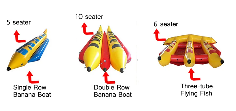 Летние Водные Игры надувная лодка банан летающая рыба лодка Comercial одна трубка 6 Seaters воды плавающие игрушки для взрослых