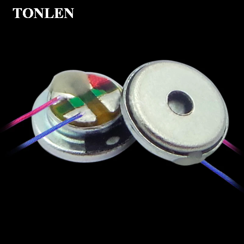 TONLEN Bluetooth Headphone Speaker Unit 8mm 3mW 32ohm Medium Frequency Nonpaper Diaphragm Earphone Speaker Accessories 2pcs