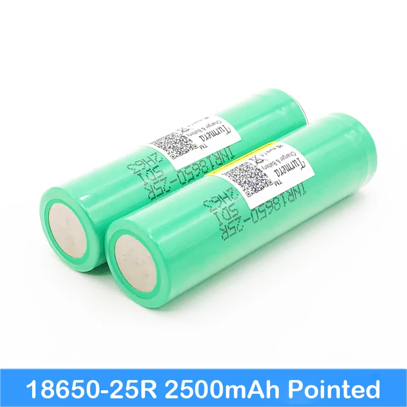

18650 25R 2500mah new Original INR18650 25R+pointed 20Amps discharge lithium electronic-cigarette 12v electric screwdriver set