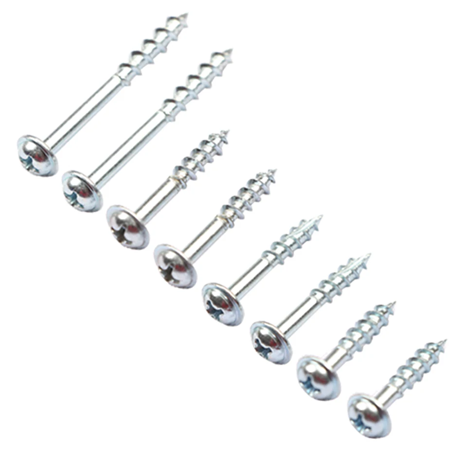 

100pcs ST4-20/25/38 High Strength Oblique Hole self-tapping screws Woodworking tools Inclined hole special screw