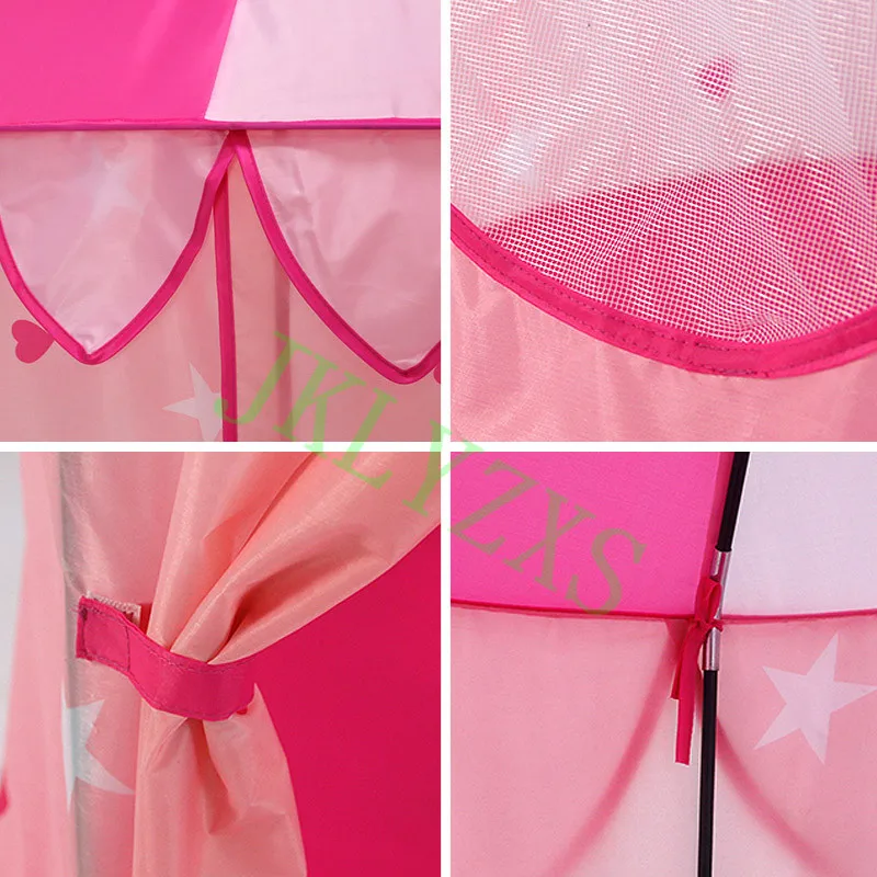 Детский замок розовая юрта палатка складная детская Крытая принцесса игровой дом