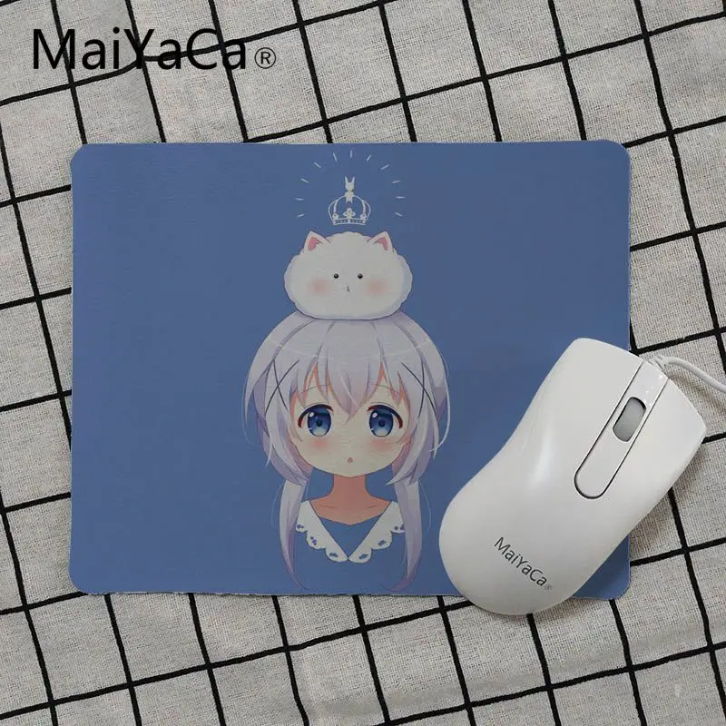 MaiYaCa A Rabbit Hoto Kokoa Kafuu Chino аниме маленький коврик для мыши ПК компьютерный коврик Лидер продаж подставка под руку коврик для мыши - Цвет: No Lock Edge18x22cm