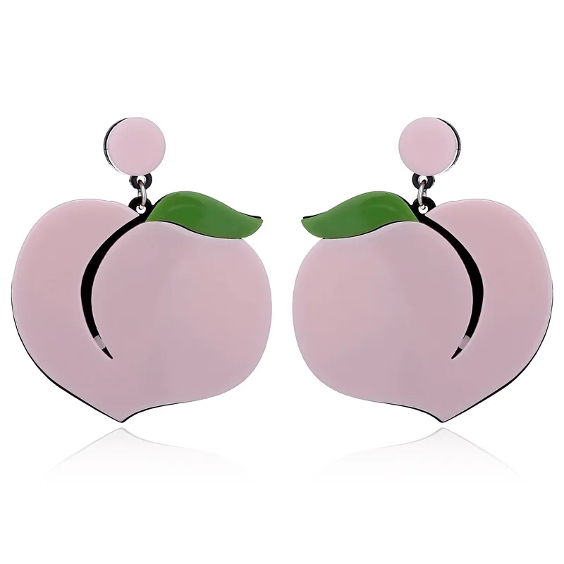 peach earrings