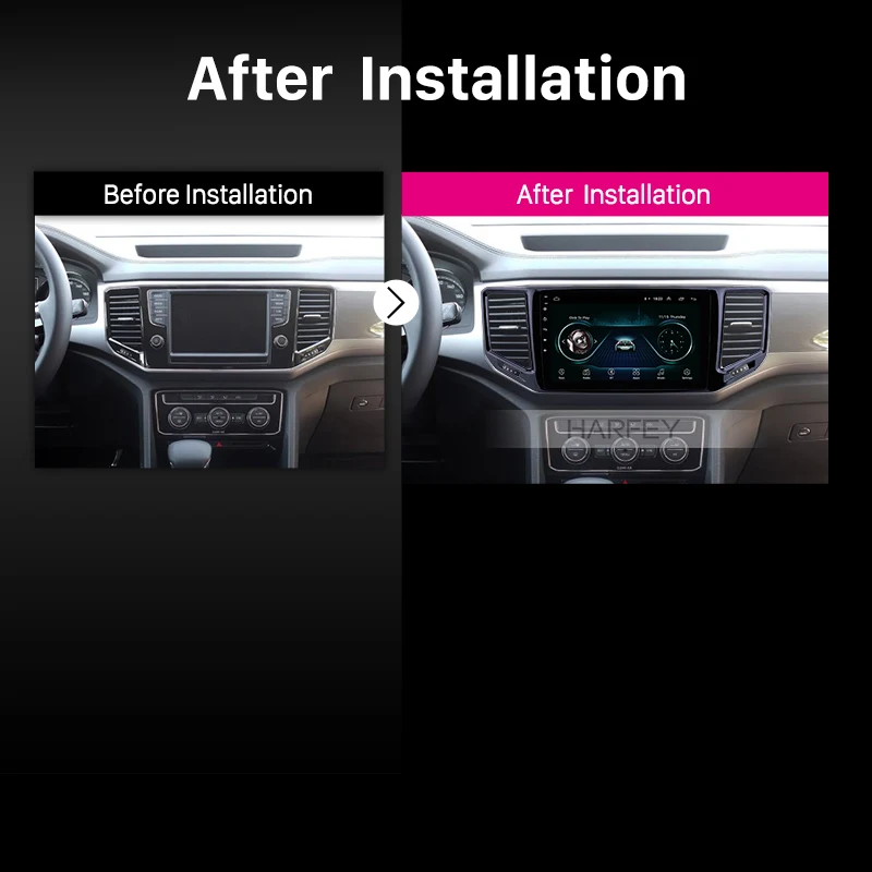 Excellent Harfey 10.1 inch Autoradio Android 8.1 HD Touchscreen GPS Navigation Radio for VW Volkswagen Teramont 2017-2018 support Carplay 5