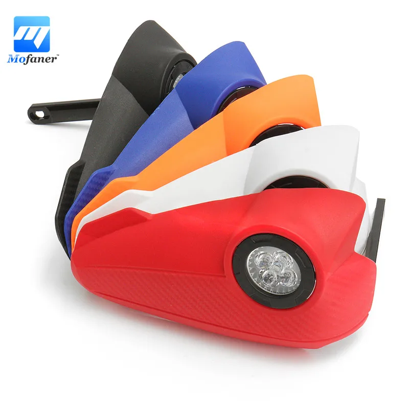 

1 Pair New Mutil Color LED Light Vision Handguard Mostorcycle Vision Led Handguards Hand Guard with light