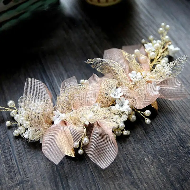 BTLIGE модные корейские шелковые пряжа цветы невесты головной убор аксессуары для волос свадебное платье аксессуары для волос