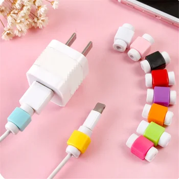 

Cable Protector USB Data Line Cord Protector Case Cable Winder Cover Cord Wire Protection Cover Charging Cable Winder For Iphone