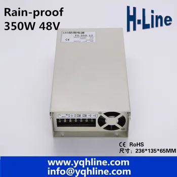 

Factory outlet 350W 48V 7.3A LED Rain-Proof switch power supply ac dc power transformer low price high quality (FY-350-48)