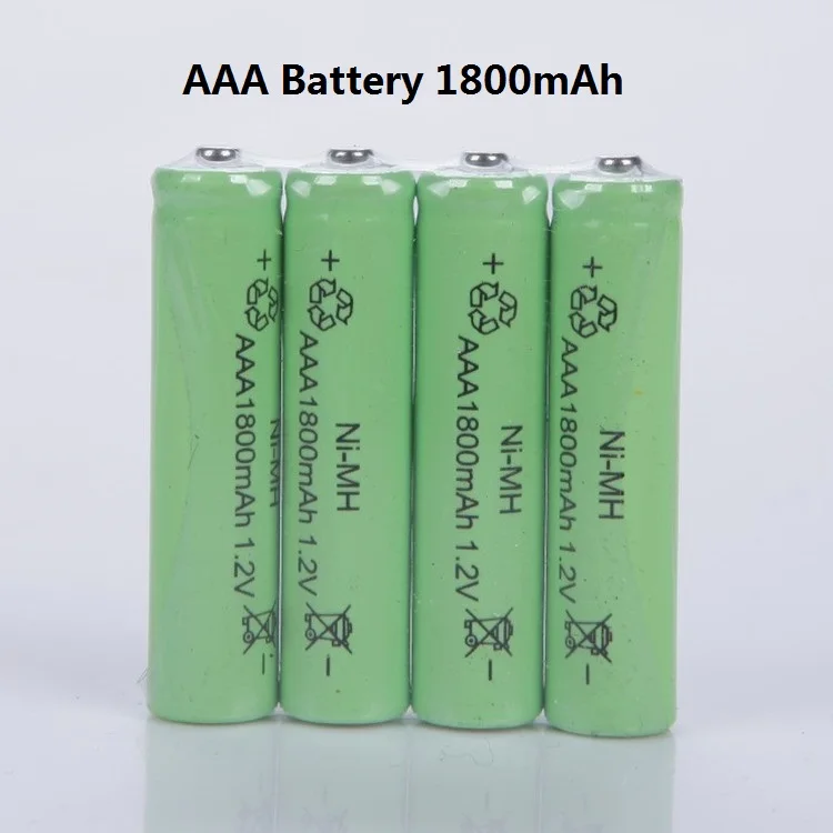 Batteria Aaa Da 1.2V Batterie Ricaricabili Aaa Ni-Mh Da 1800Mah