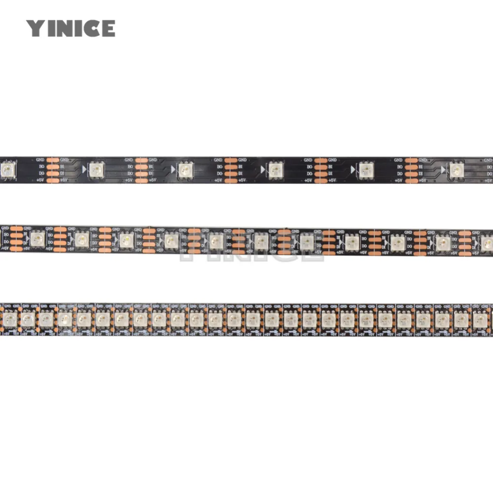 

1/4/5m WS2813(Dual-signal wires) individually addressable RGB LED Pixel Strip 30/60/144leds/m 2811 WS2812B upgraded version DC5V