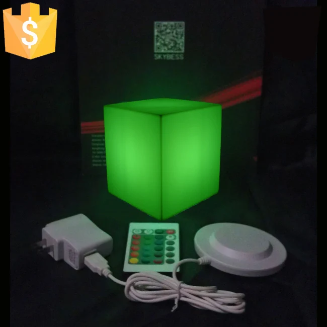 LED Colorful Changing Mood Cubes Night Glow Lamp Light  Home Decor Romantic Lighting 13x13x13cm 16 Colors Changing Cubes 50pcs