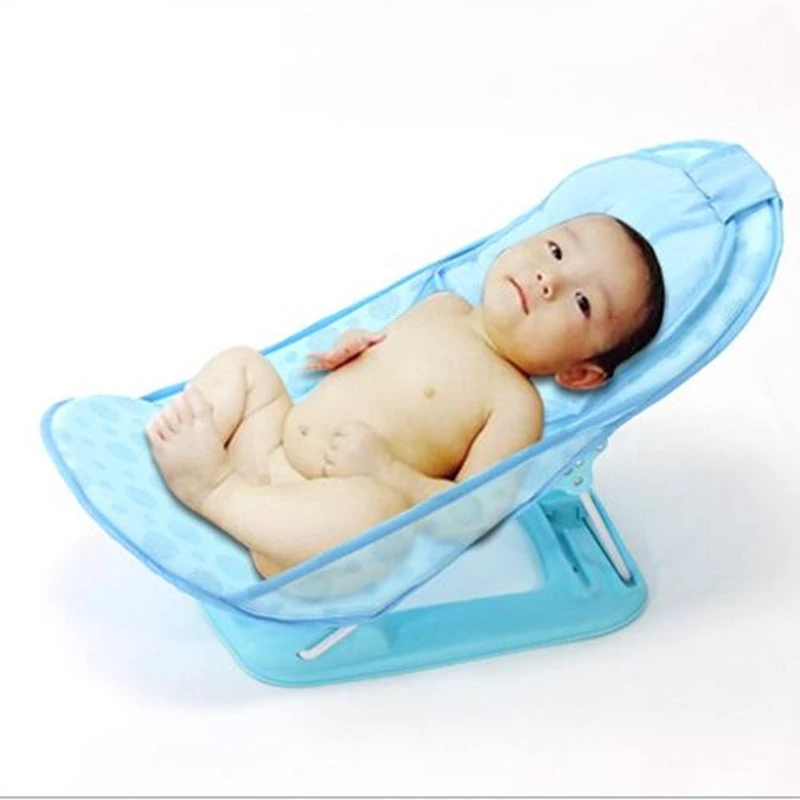 Marque Nouveaute Bebe Pliant Chaise De Bain Avec Un Bain Oreiller Bebe Support Lit Bebes Baignoires Etagere Trois Options De Couleur Aliexpress