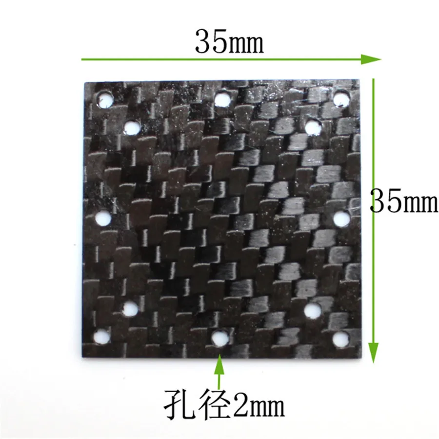 1pc J470 35*35mm Carbon Fiber Fixed Plate Light High Strength Quadrirotor Middle Plate DIY Model Plane Body uv flat panel printer 6090 6040 1325 2513 2030 multi model led equipment 200w 385nm 395nm uv ink curing led light 10015 area