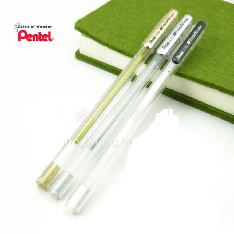 

Original Pentel gel pens K108 highlight photo decorative pens silver gold white 3 colors 9pcs/lot