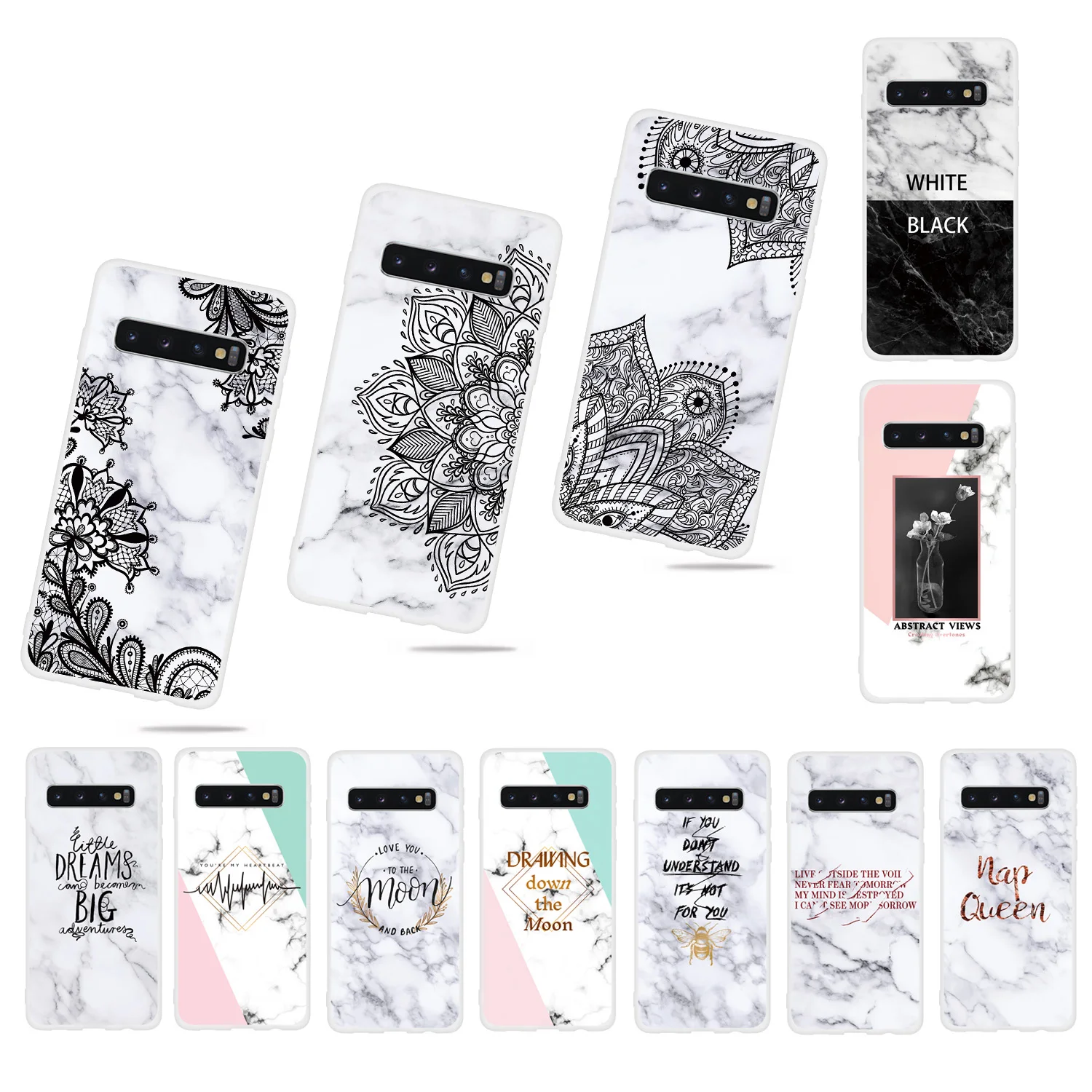 

Marble Scrub Cover Case For Samsung galaxy Note 8 9 S7 S8 S9 S10 S10E Plus J4 J6 J8 2018 A6 A7 M20 A70 Shell Translucent Cover