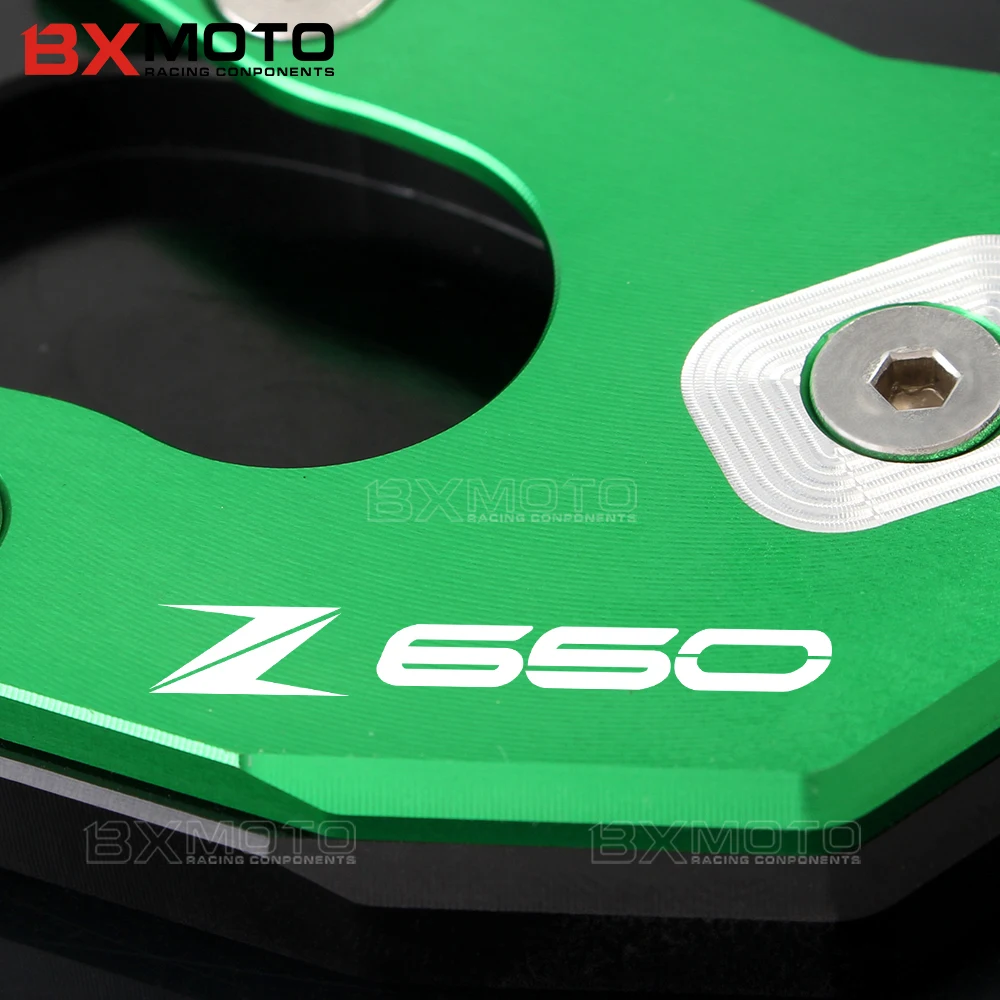 BXMOTO для kawasaki Z650 Z900 Z 650 900 2017 мотоцикл CNC алюминиевая подножка боковая подставка