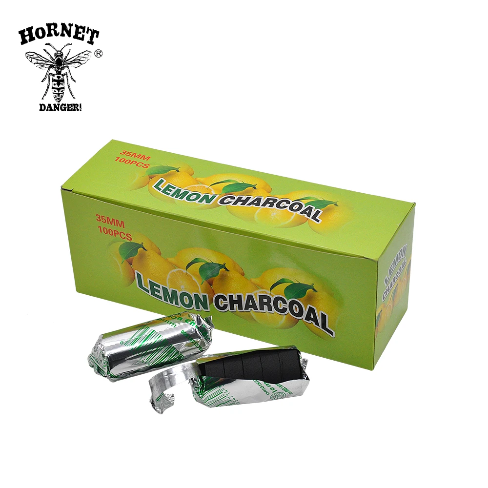 20Rolls/Box Lemon Flavored Hookah Charcoal Shisha Hookah Charcoal Quick