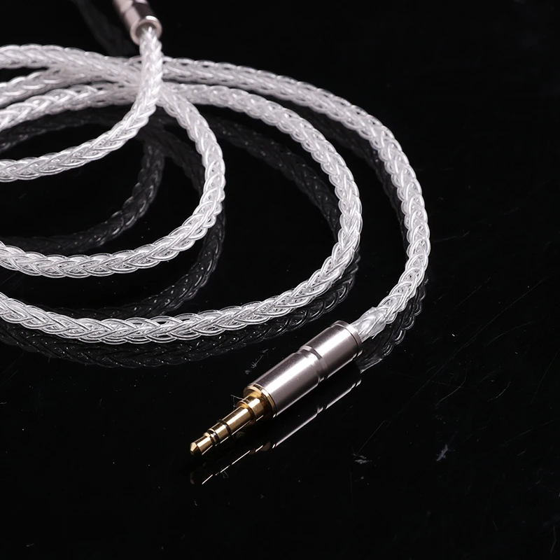 

BGVP 6N OCC Silver Plating 2.5mm/ 3.5mm MMCX Upgrading Earphone Cable 8 Strands 400 Core Customized Audio Cable for Shure for UE