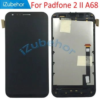 

4.7 inch IPS display screen For ASUS Padfone 2 II A68 complete lcd with touch screen sensor+frame bezel black free shipping