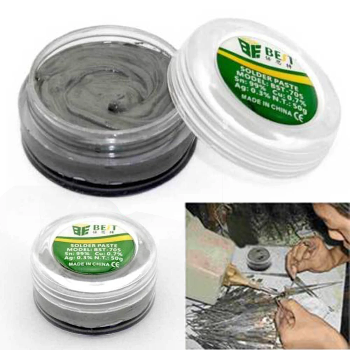 Pasta de Solda sem Chumbo Creme de Pasta de Fluxo de Solda para Pwb 50g _ Bga Pga Smd