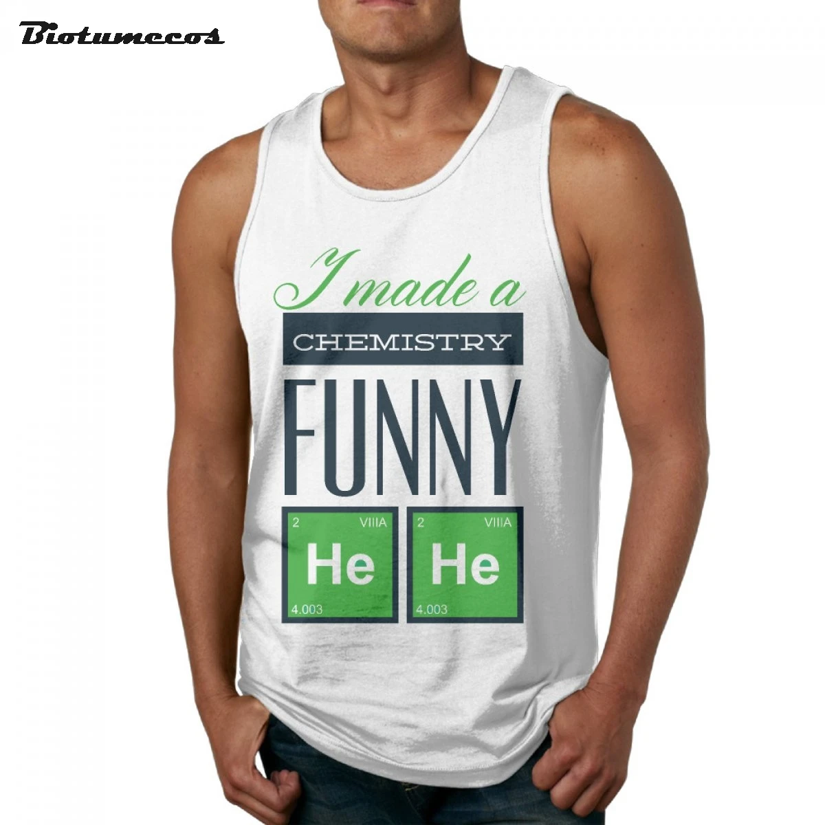 Funny Men Tank Tops Fashion 100 Cotton Brand Sleeveless Undershirts