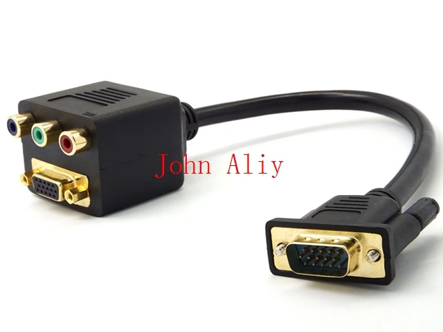 VGA Female 3 RCA Splitter Cable 