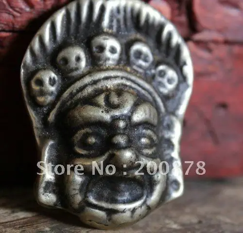 

Tibet Jewelry TBP398 Tibetan antiqued brass Tian Tie Tuo Jia amulet,45*30mm, Tibet man amulets pendant,old Waist Tag