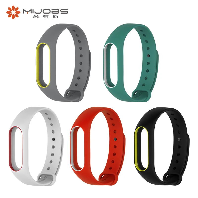

Original Mijobs Wrist Strap for Xiaomi Mi Band 2 Silicone/ Leather/ Metal Strap Bracelet Replacement Miband 2 Accessories