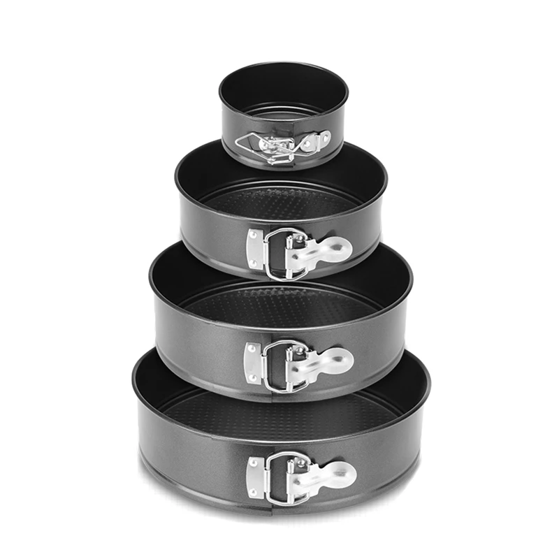 4 sizes carbon steel Round Circle Cake Mold Removable Bottom Cookie