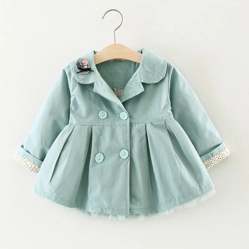 Coat para o Bebê Infantis do Bebê Primavera Outono Trench Recém-nascido Menina Quente Outerwear Roupas Esportivas Jaquetas Todder Algodão Bonito 10 do bebê jaquetas todder algodão bonito