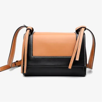 

2019 Genuine leather large-capacity single shoulder bag ladies fashion Hit color summer luxury woman brand evening bag bolsos
