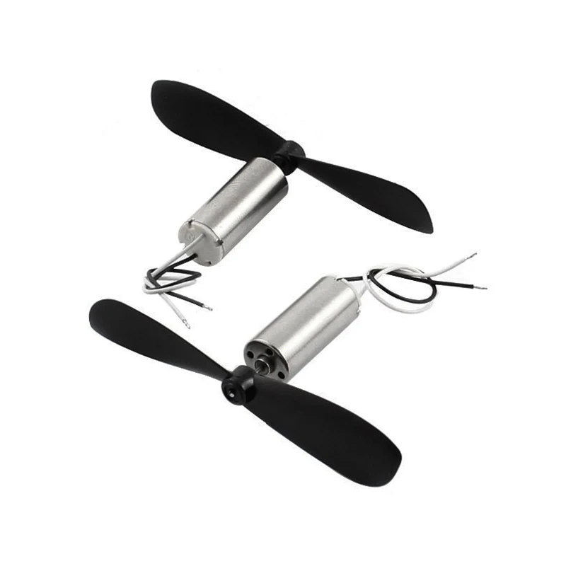 

Hot TOD-2Pcs RC Quadcopter DC3.7V 40000RPM Coreless Micro Motor w 2-blade Fan