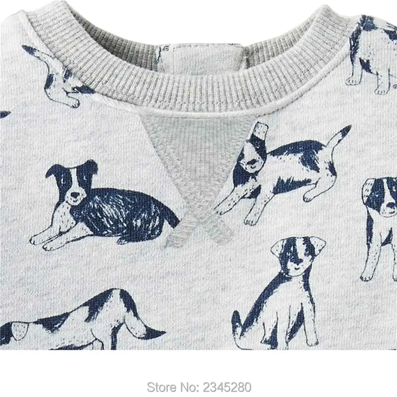 T Shirts For Baby Boys T-shirts Clothes Sweater Child Tops Long Sleeve Dog Print Children Tees Clothes Tops Clothing Bobo Choses05