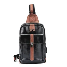 012518 новая популярная мужская нагрудная сумка винтажная сумка-мессенджер