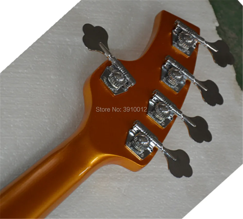 Wholesale High Quality 5 Strings Music Man Bongo Gold color Bass Guitar  free shipping 