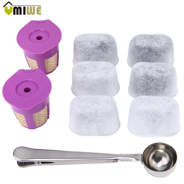 Cheap 9pc/set Reusable K Cup Coffee Filter Set with Charcoal Water Filters And Stainless Steel Coffee Scoop For Keurig 2.0 1.0 Brewers Cheap 9pc/set Reusable K Cup Coffee Filter Set with Charcoal Water Filters And Stainless Steel Coffee Scoop For Keurig 2.0 1.0 Brewers
