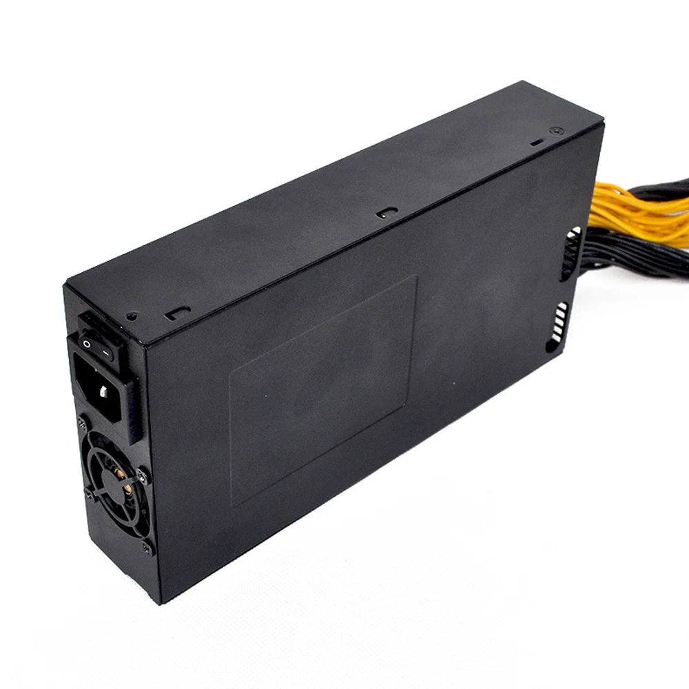

Power Supply 94% Platinum Efficiency for S9 L3+ D3 R-4 A7 E9 Miner Mining Machines 160-270V 1800W Power Supply Metal Housing