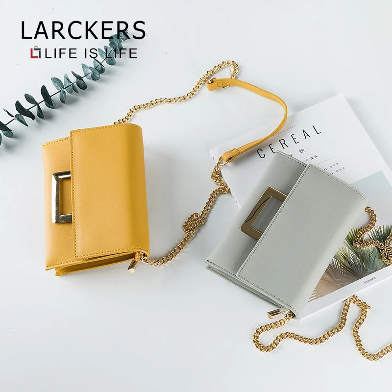 Larckers Брендовая женская сумка через плечо из искусственной кожи 3 слоя модные