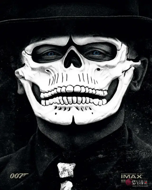 

Spectre Full Face JAMES BOND Ghost Party Mask 007 Skull Skeleton Unisex Cosplay Props Party Halloween Carnival Resin Masks