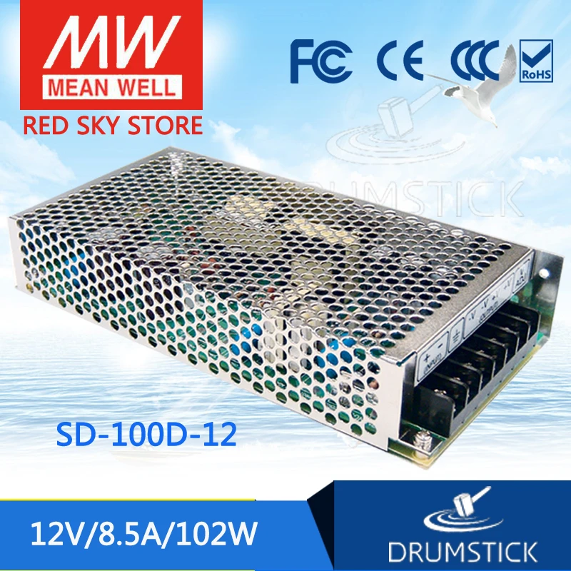

MEAN WELL SD-100D-12 12V 8.5A meanwell SD-100 12V 102W Single Output DC-DC Converter